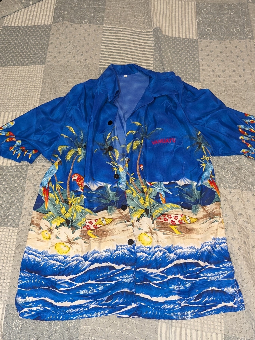 Vanuatu Tropical Hawaiian Resort Aloha Shirt XL